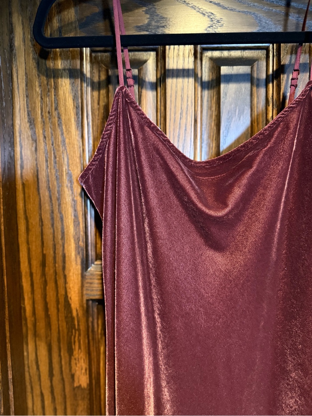 Gap Velvet Slip Midi Dress Cocoa - Picture 4 of 4